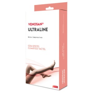 Meias compressivas Venosan Ultraline 4000 AGH comp 20-30 p aberto Bege