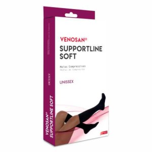 Meias compressivas Venosan Supportline soft AD comp 18-22 MMHG unissex p fechado Caqui G