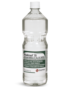 lccol 70% desinfetante hospitalar Rialcool 1 litro